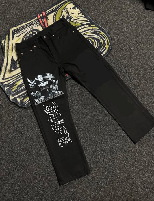 MONEY SIGN SUEDE 501 JEANS